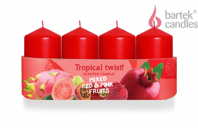 Słupek 40x70 Tropical Twist Red Pink